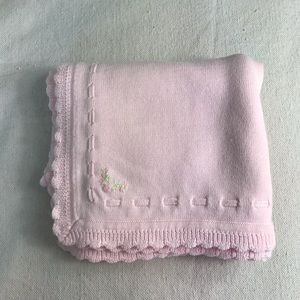 Gymboree 100%cotton soft pink baby blanket